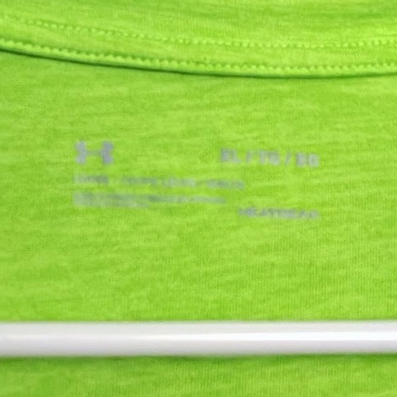 Under Armour Bright Green V-Neck Short Sleeve Tee - Picture 10 of 10